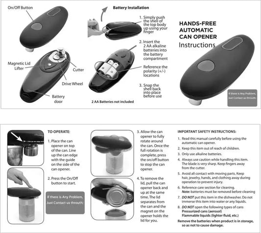 HADD AutoCut Electric Can Opener - HADD