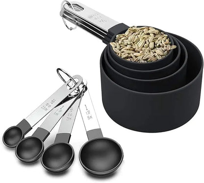 HADD BlackMeasure Cup & Spoon Set — Precision Baking Every Time HADD