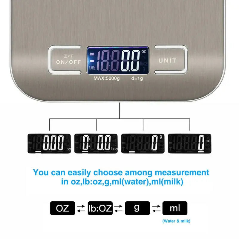 HADD ProWeigh Kitchen Scale — Precise to 1g, Up to 5KG HADD
