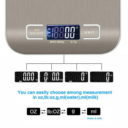 HADD ProWeigh Kitchen Scale — Precise to 1g, Up to 5KG HADD