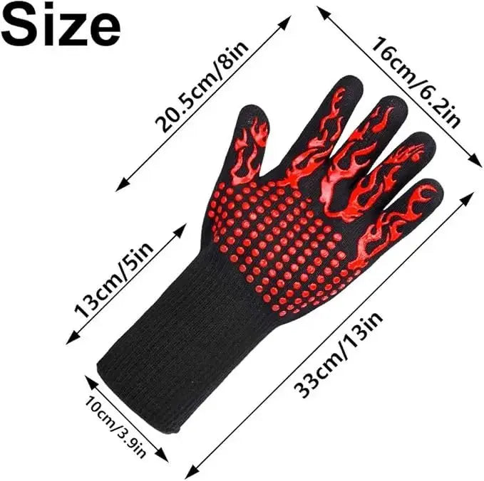 HADD FlameGuard BBQ Gloves — Heat Resistant up to 800°C - HADD