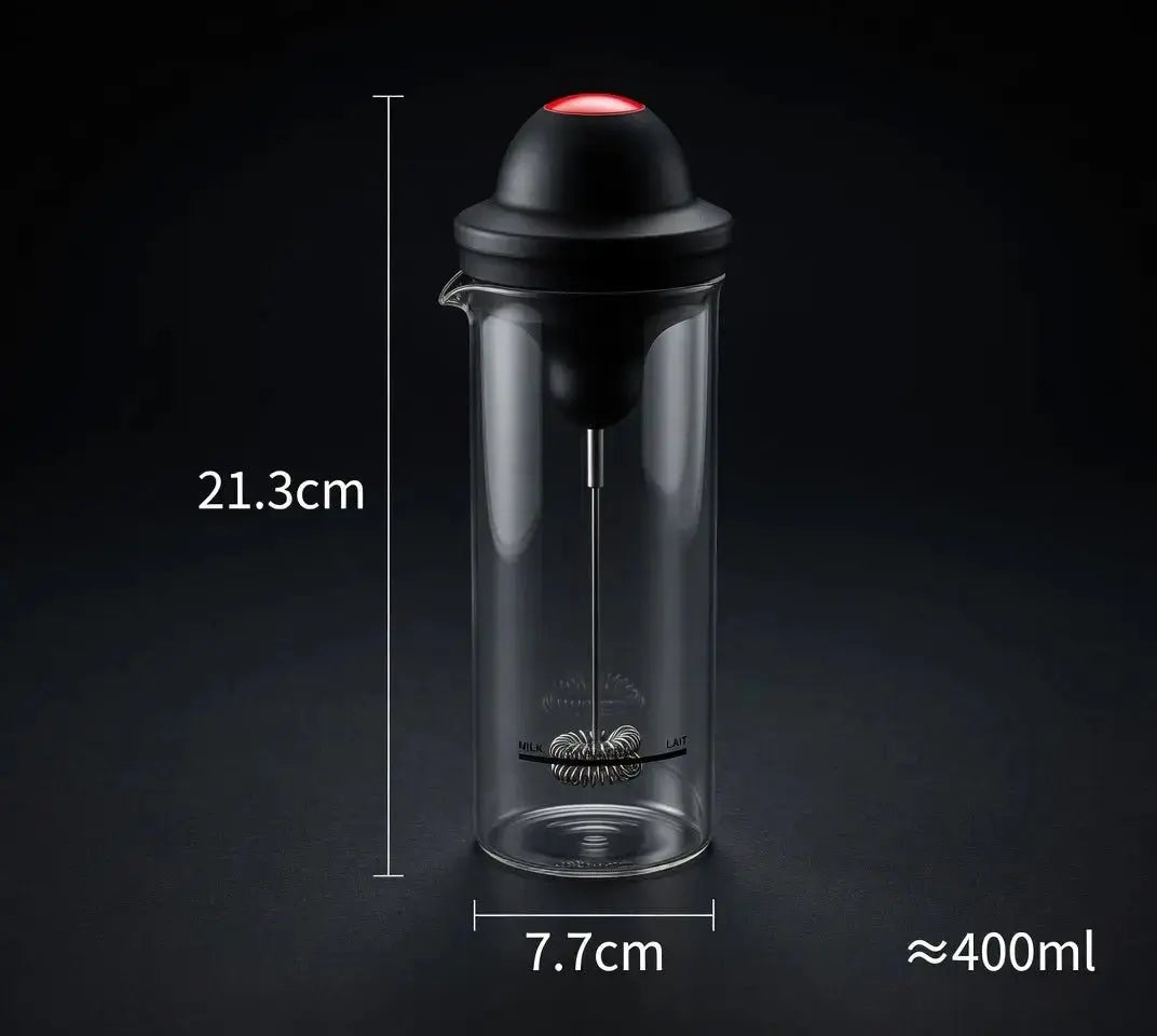 HADD FoamCraft Pro — Glass & Steel Electric Milk Frother - HADD