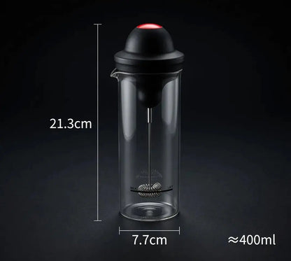 HADD FoamCraft Pro — Glass & Steel Electric Milk Frother - HADD