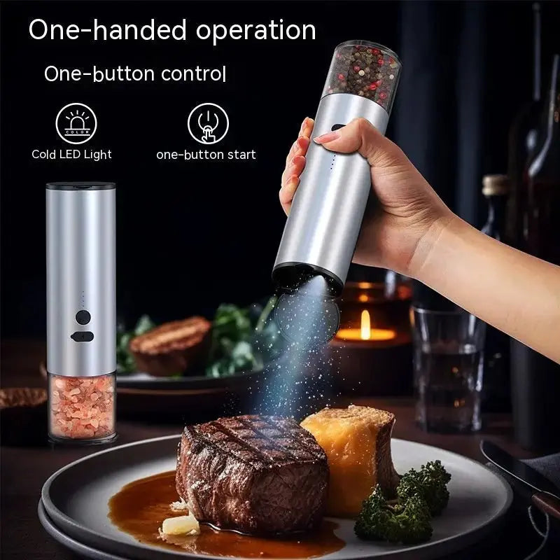 HADD GrindLux Pro — USB Rechargeable Electric Spice Grinder with LED - HADD