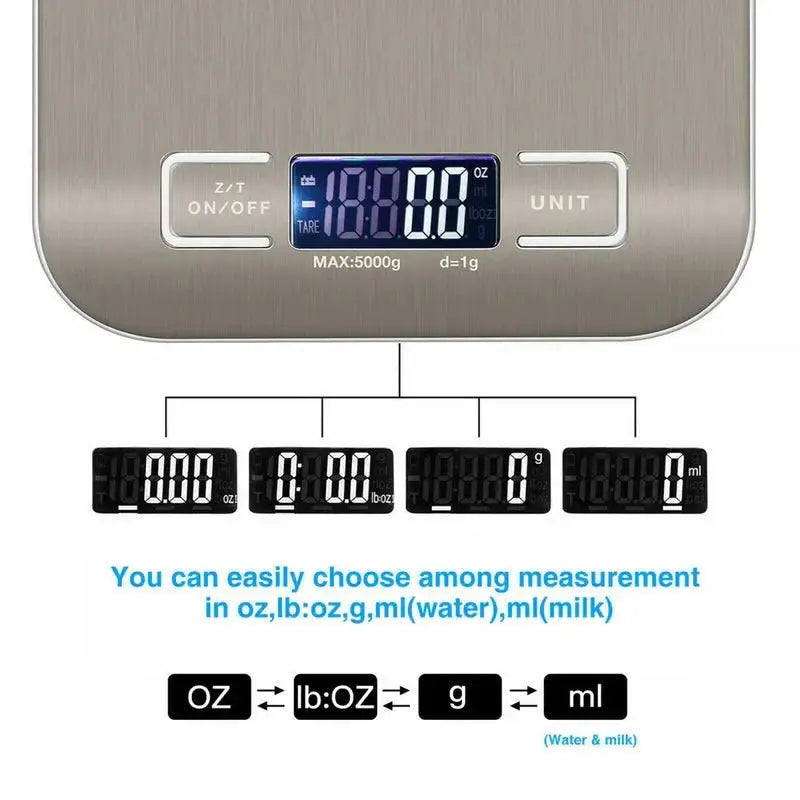 HADD ProWeigh Kitchen Scale — Precise to 1g, Up to 5KG - HADD