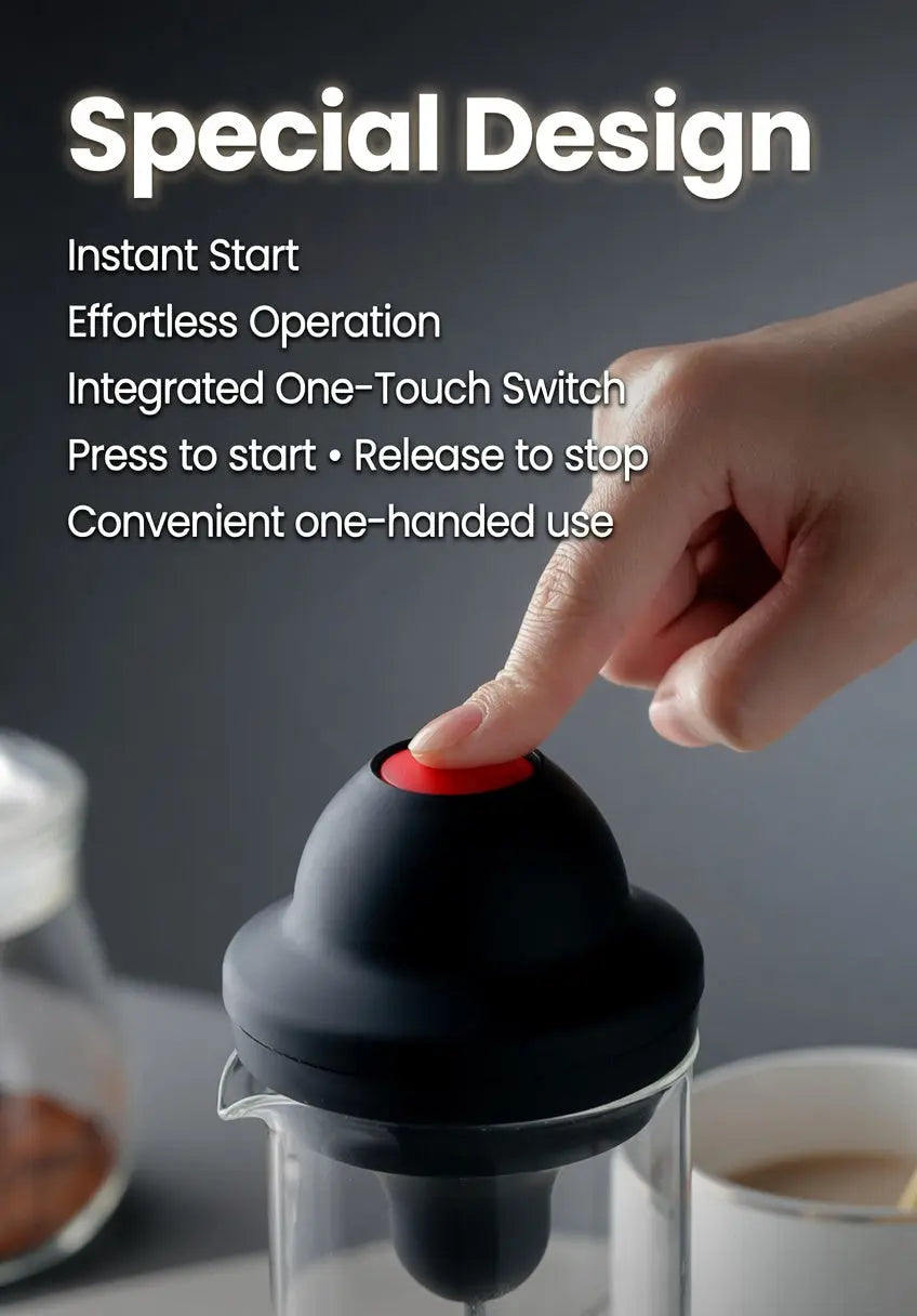 HADD FoamCraft Pro — Glass & Steel Electric Milk Frother HADD